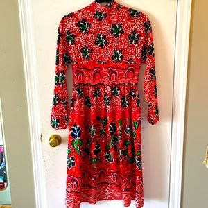Vntg Vera Hicks 60s/70s Mod Dress